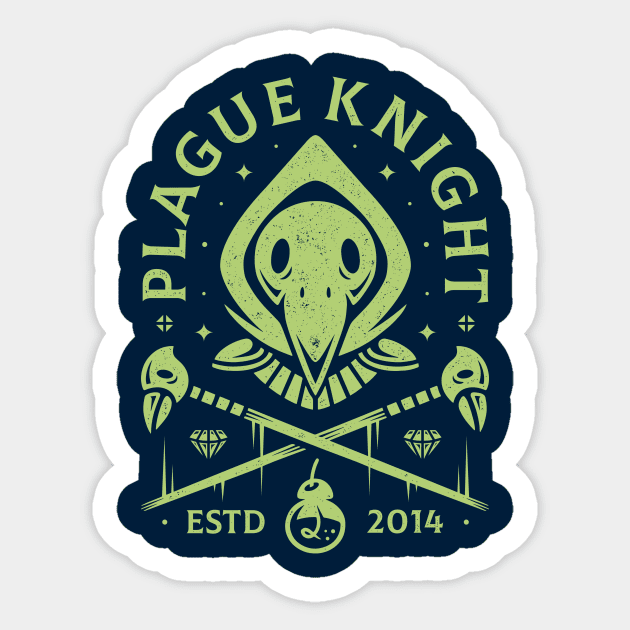 Plague Knight Sticker by Alundrart